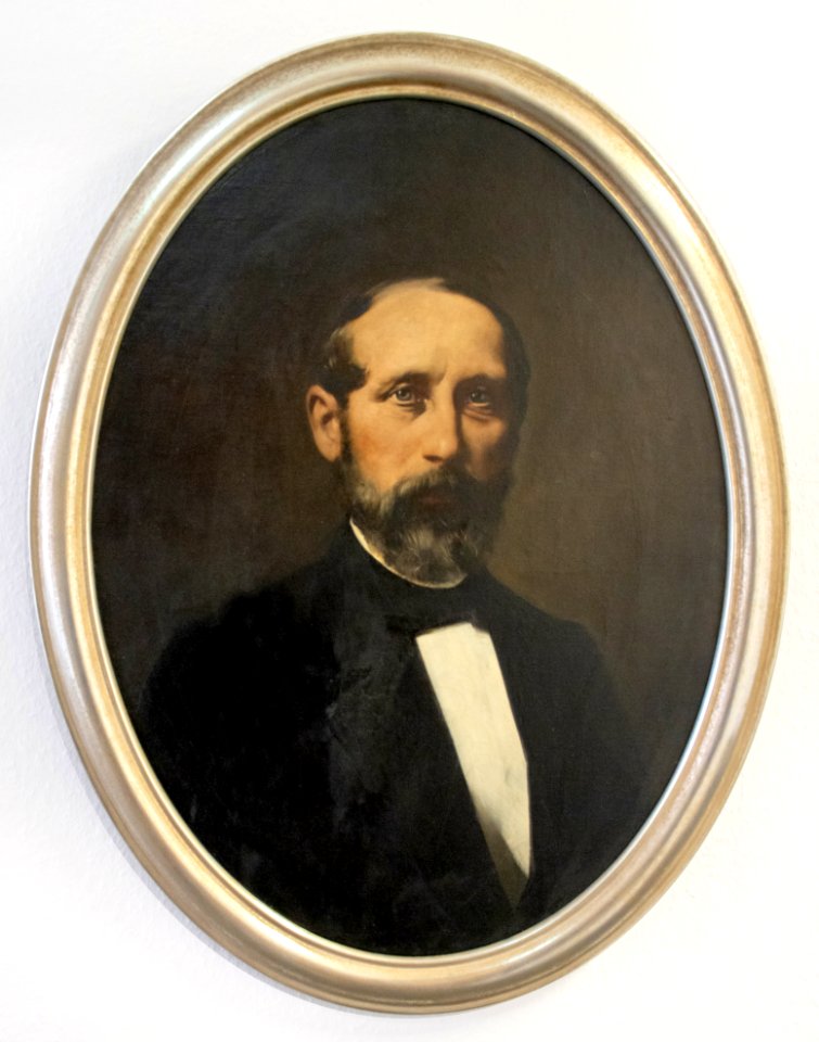 000032 Frederick Vezin 1859-1933 - Portrait Karl Julius Erbslöh undatiert 80x60 rückseitig signiert