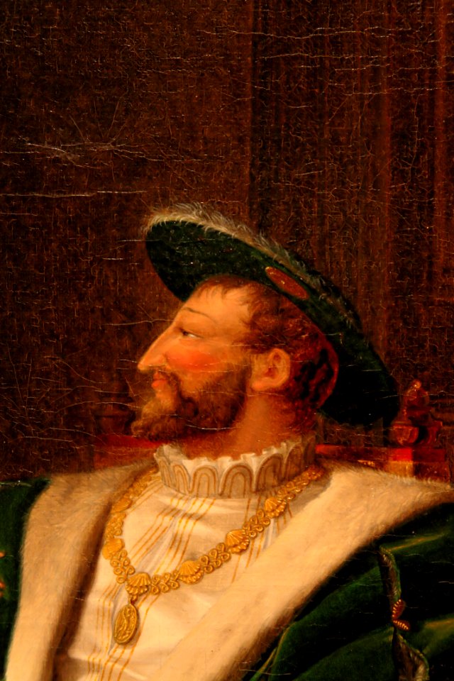 003. François Ier montre à Marguerite de Navarre, sa sœur, les vers qu'il vient d'écrire sur une vitre avec son diamant by Fleury François Richard - détail DxO hdr