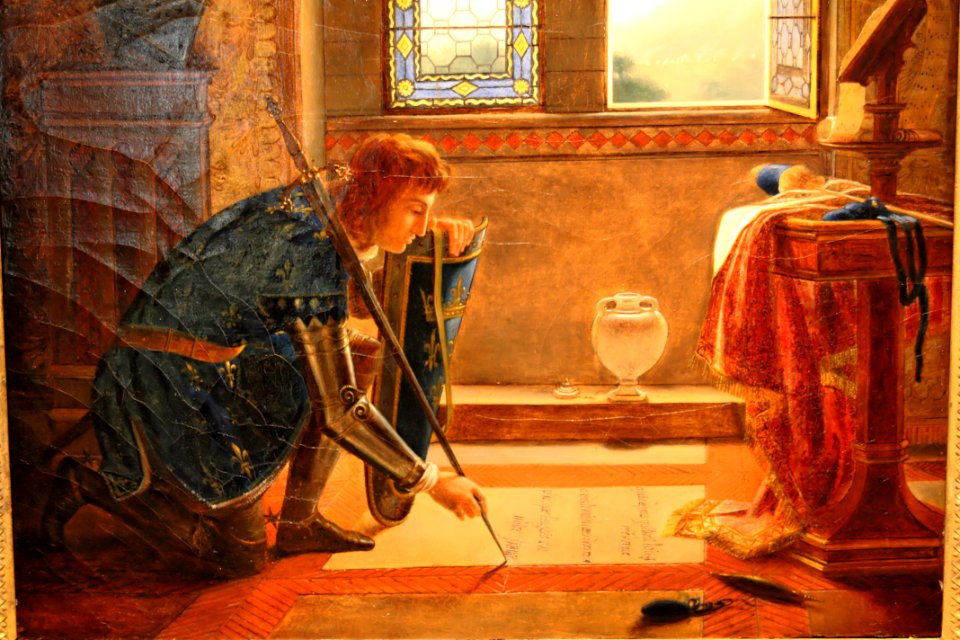 002. Charles VII prêt à partir pour aller combattre les anglais-Fleury François Richard-MBA Lyon 2014 - Détail