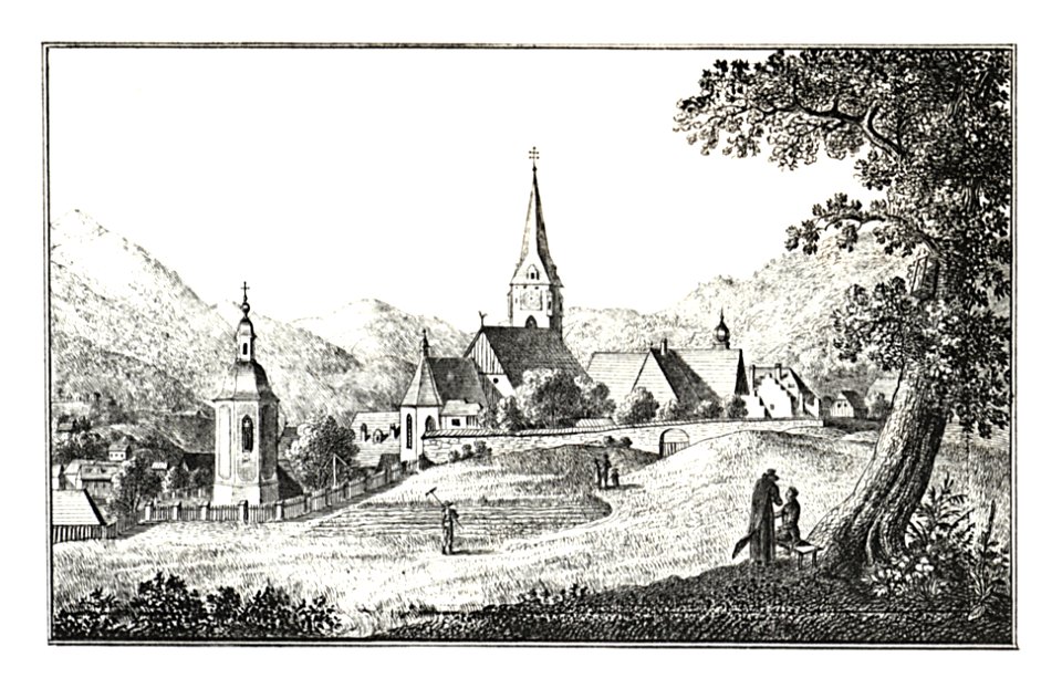 002 Aflenz - Markt - J.F.Kaiser Lithografirte Ansichten der Steiermark 1825