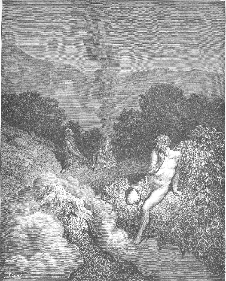 004.Cain and Abel Offer Their Sacrifices - Free Stock Illustrations ...