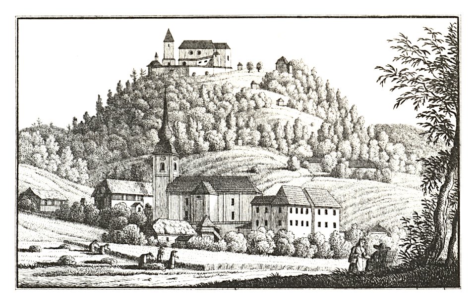 005 Altenmarkt, Schloß - J.F.Kaiser Lithografirte Ansichten der Steiermark 1825