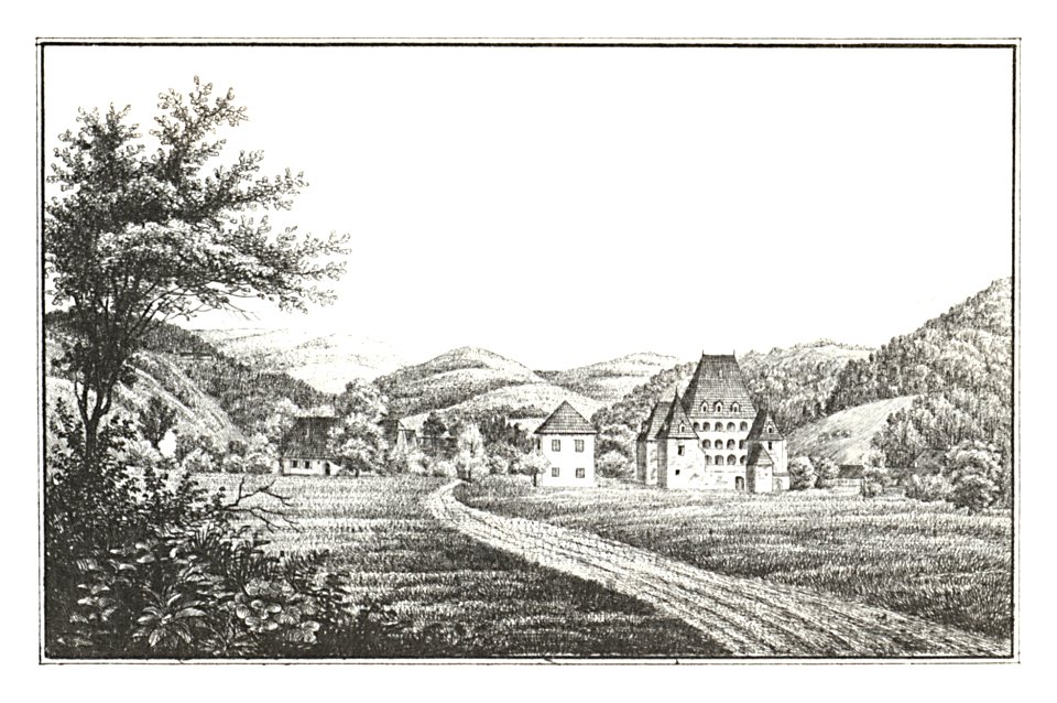 006 Altkainach, Schloss - J.F.Kaiser Lithografirte Ansichten der Steiermark 1825