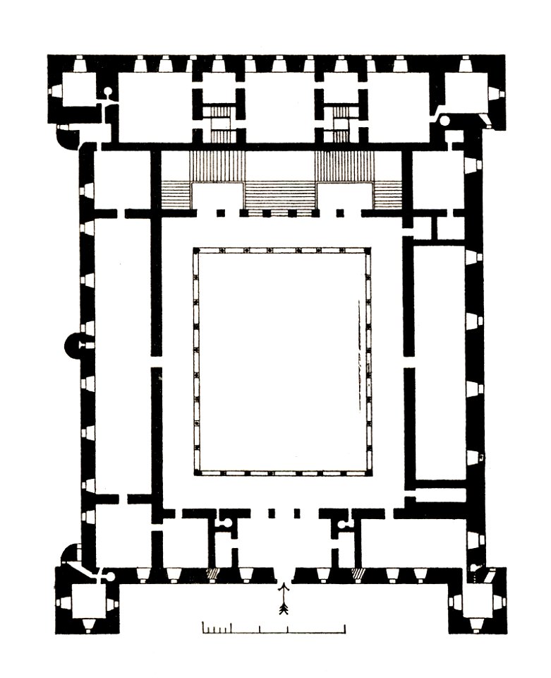 006c - Toledo Alcazar - Alonso de Carrubias und Herrera 1548-1598 Grundriss