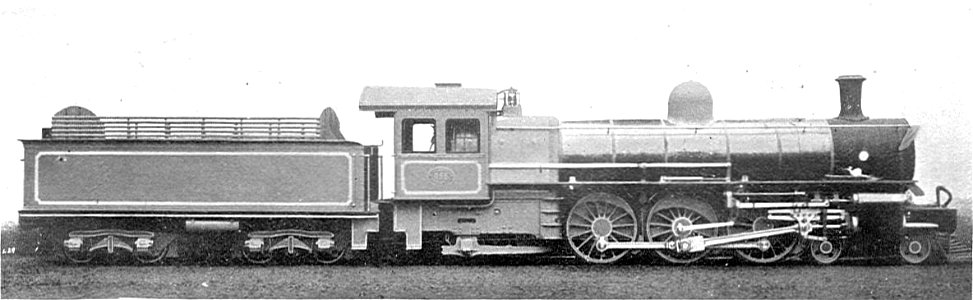 Central South African Railways Pacific locomotive (Howden, Boys' Book of Locomotives, 1907)