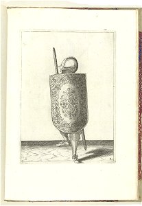 009 (swordsman) Book illustrations of Nassausche wapen-handelinge, van schilt, spies, rappier, ende targe. Free illustration for personal and commercial use.
