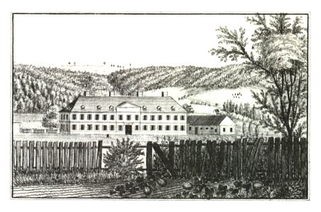 008 Arnfels, Schloss - J.F.Kaiser Lithografirte Ansichten der Steiermark 1825