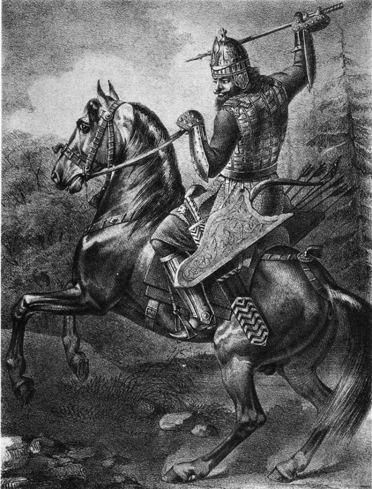 01 094 Book illustrations of Historical description of the clothes and weapons of Russian troops