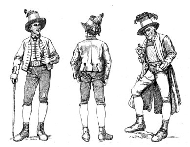 011 Alte Ausseeer Männertrachten um 1830