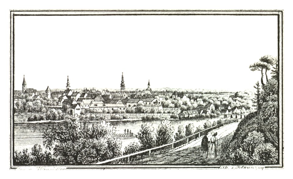 010 Radkersburg - J.F.Kaiser Lithografirte Ansichten der Steiermark 1825