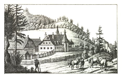 012 Brandhof im Brucker Kreis - J.F.Kaiser Lithografirte Ansichten der Steiermark 1825