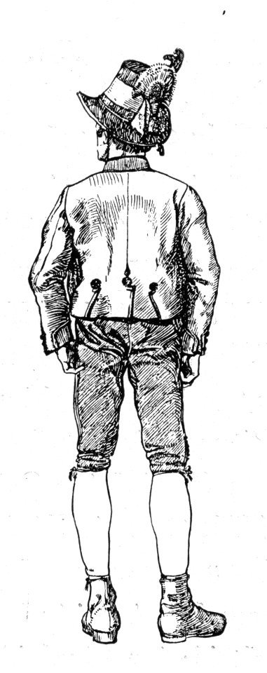 011b Alte Ausseeer Männertrachten um 1830