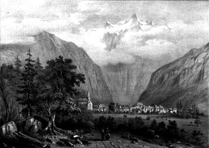 014 album dauphiné, Le Bourg d Oisans, by VC cropped