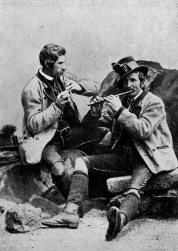 015 Die Brüder Steinegger nach einem Lichtbild in den 1880er-Jahren - Änderung der Tracht