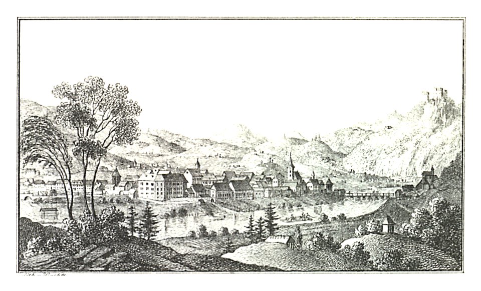 017 Celje, Cilli Kreisstadt - J.F.Kaiser Lithografirte Ansichten der Steiermark 1830