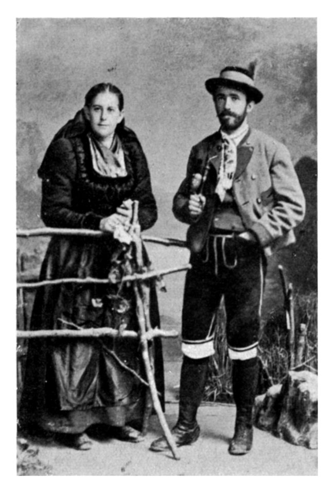 016 Der Hacker Sepp mit seinem Weib in der Gegend bei den Wienern am Grundlsee - 1885