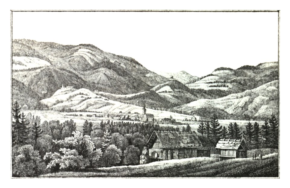 019 Landsberg, Markt Landsberg - J.F.Kaiser Lithografirte Ansichten der Steiermark 1825