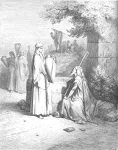 018.Eliezer and Rebekah at the Well