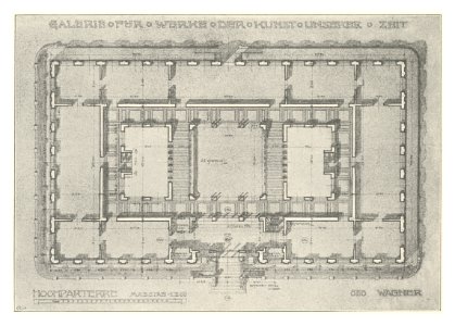 02 Wagner - Studie Galerie für Werke der Kunst unserer Zeit Bd. III 2. Heft - Hochparterre - Heliogravure