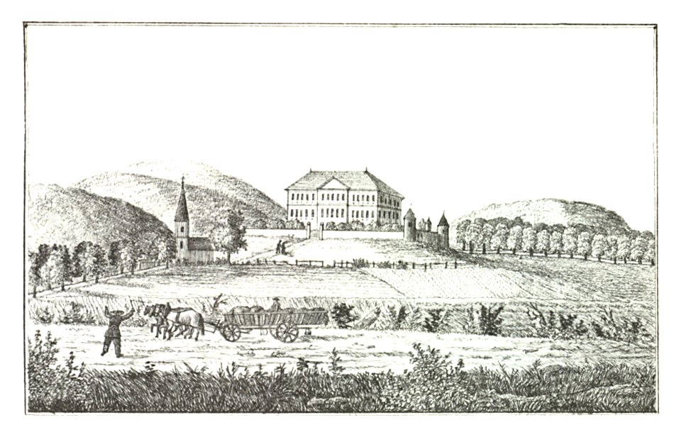 021 Schloss Dornau im Marburger Kreis - J.F.Kaiser Lithografirte Ansichten der Steiermark 1825