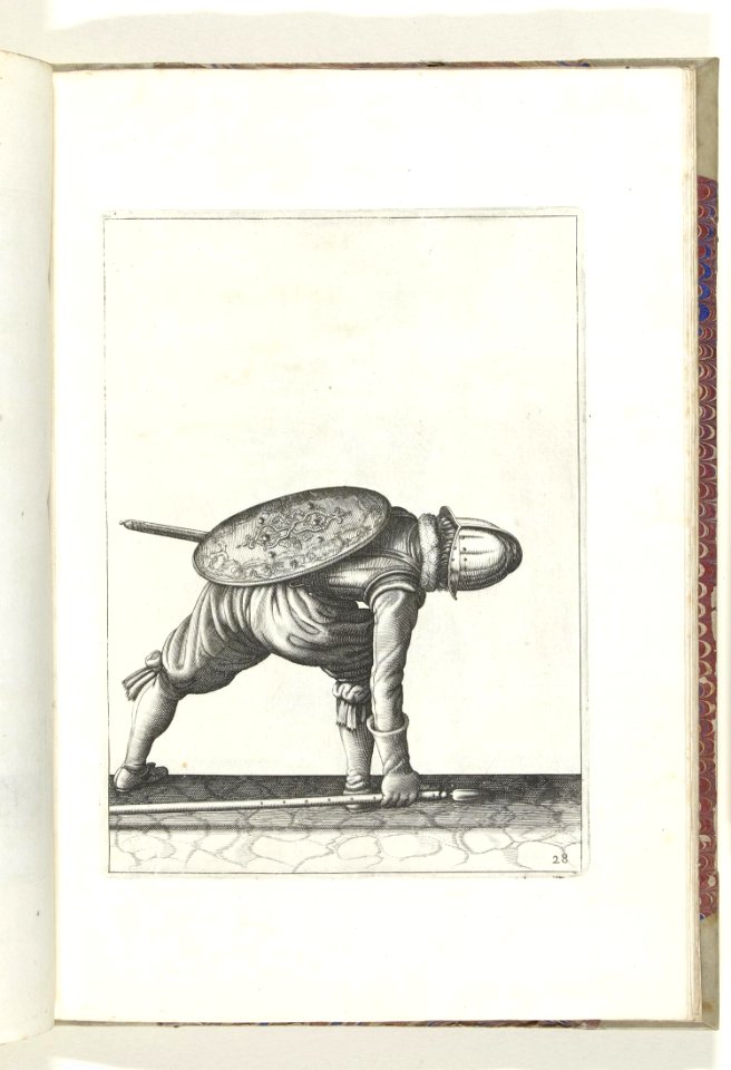 028 (pikeman) Book illustrations of Nassausche wapen-handelinge, van schilt, spies, rappier, ende targe