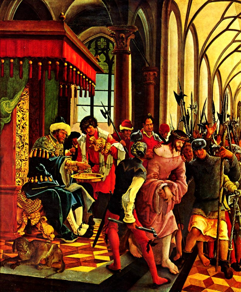 Albrecht Altdorfer - Pilate washing his hands - St. Florian Monastery
