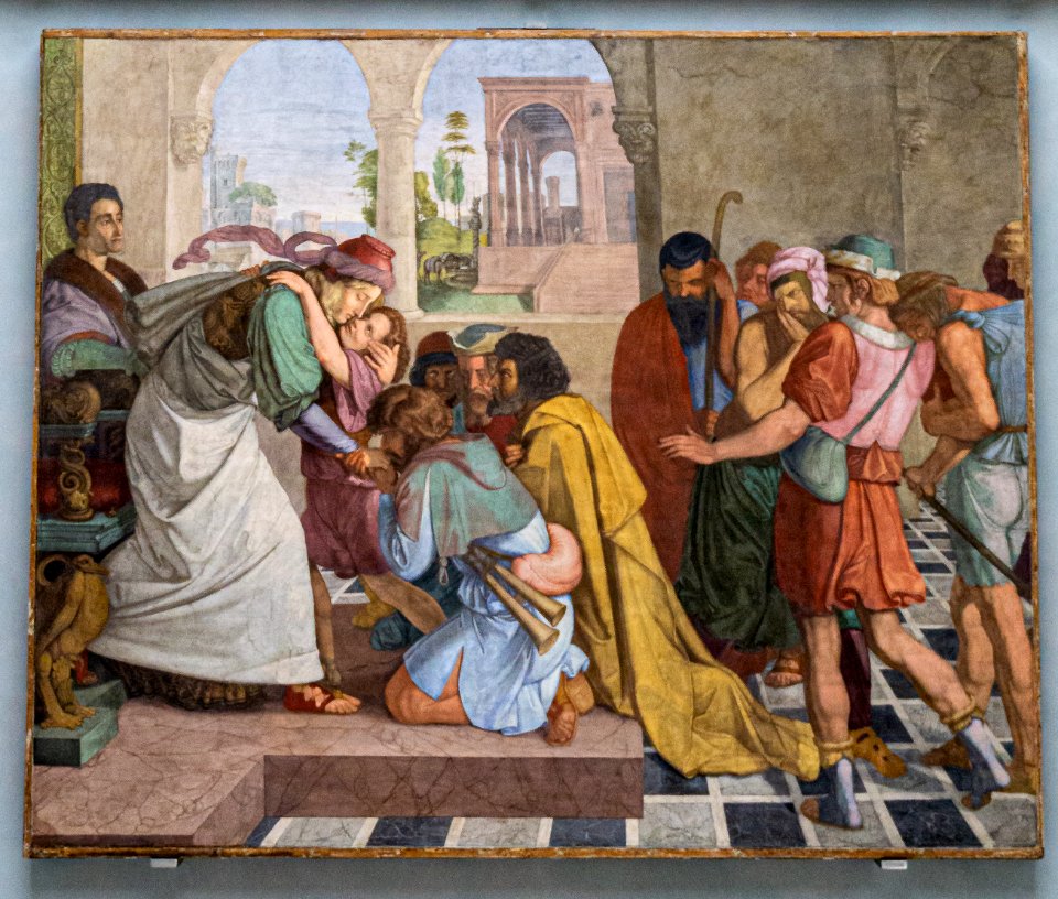 Alte Nationalgalerie-Casa Bartholdy-Cornelius-Joseph gibt sich seinen Brüdern zu erkennen DSC8260