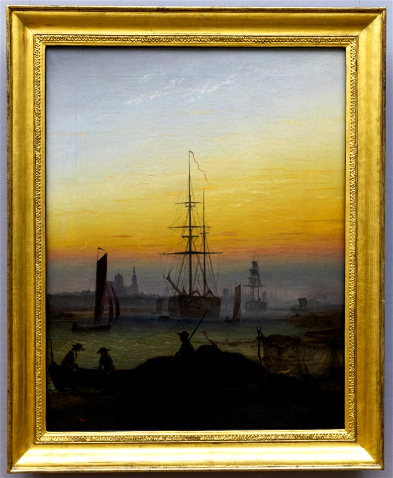 Alte Nationalgalerie-Friedrich-Greifswalder Hafen DSC8229