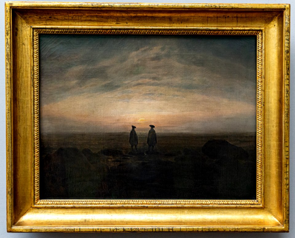 Alte Nationalgalerie-Friedrich-Zwei Männer am Meer DSC8244