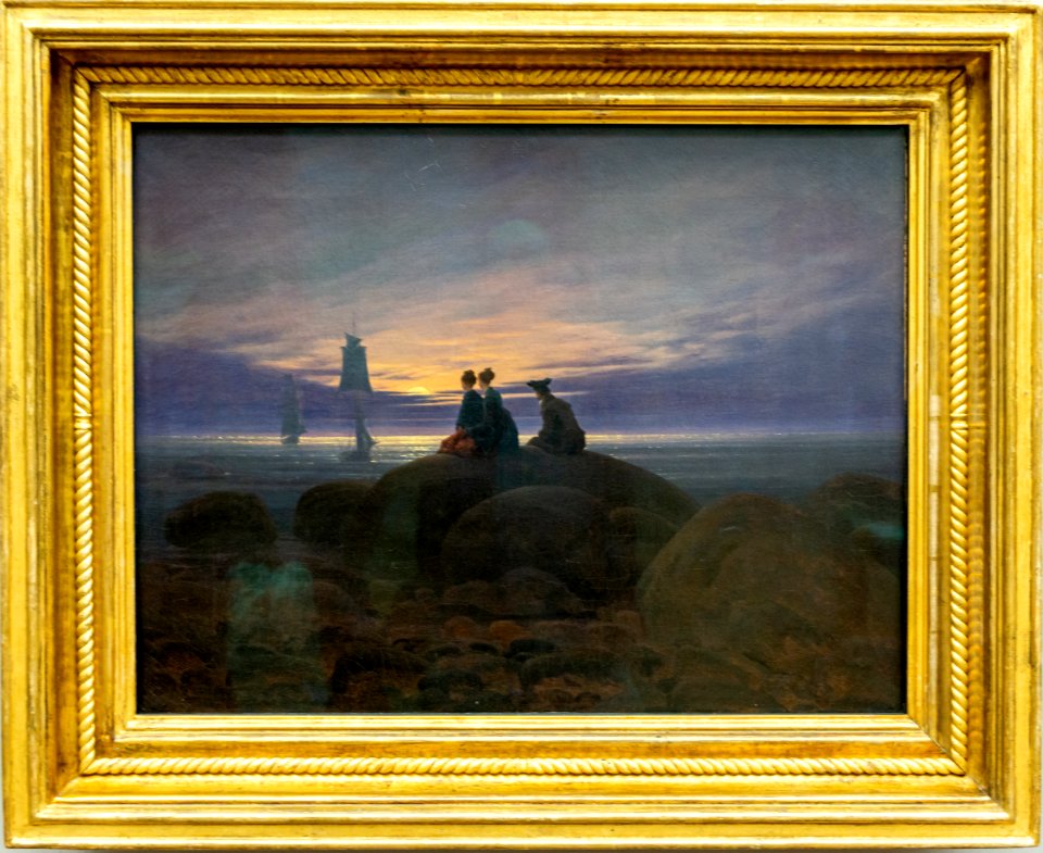 Alte Nationalgalerie-Friedrich-Mondaufgang am Meer DSC8234