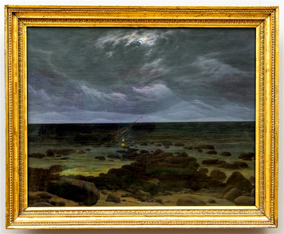 Alte Nationalgalerie-Friedrich-Meeresküste bei Mondschein DSC8242
