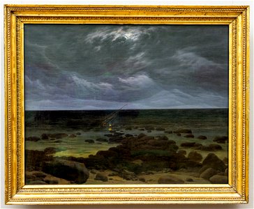 Alte Nationalgalerie-Friedrich-Meeresküste bei Mondschein DSC8242