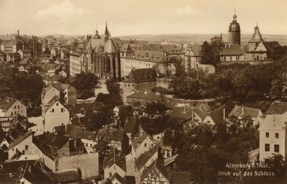 Altenburg i. Thür., Thüringen - Blick auf das Schloss (Zeno Ansichtskarten)