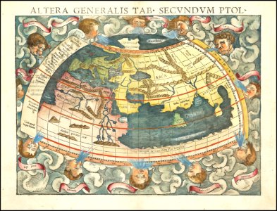Altera Generalis Tab Secundum Ptol by Sebastian Münster