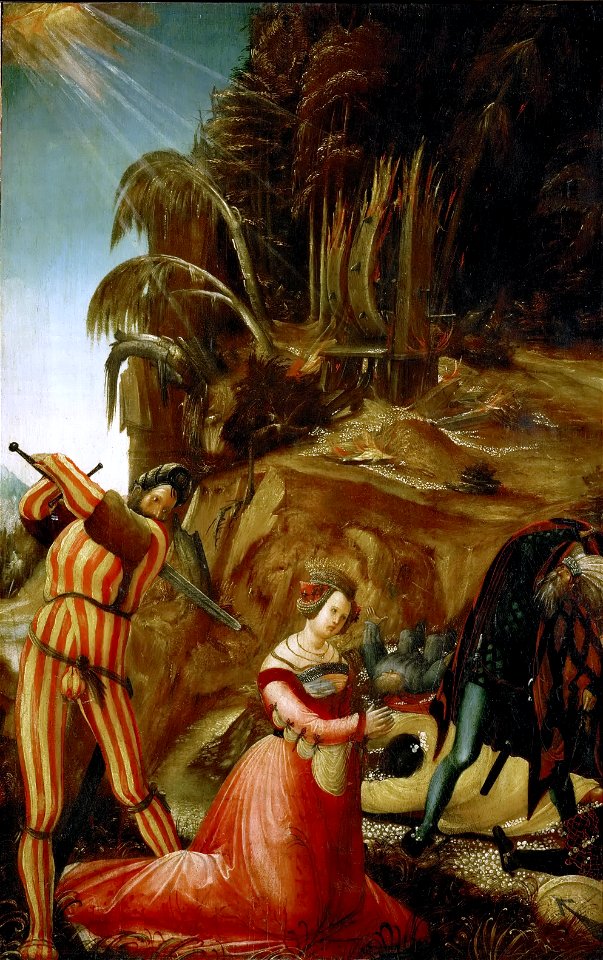 Albrecht Altdorfer - Enthauptung der Hl. Katharina (KHM Vienna)
