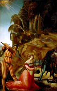 Albrecht Altdorfer - Enthauptung der Hl. Katharina (KHM Vienna)