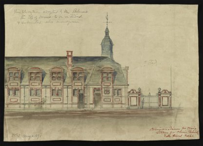 Alternate scheme for wing, stable for Oliver Belmont - R.M. Hunt archt. LCCN2014650257