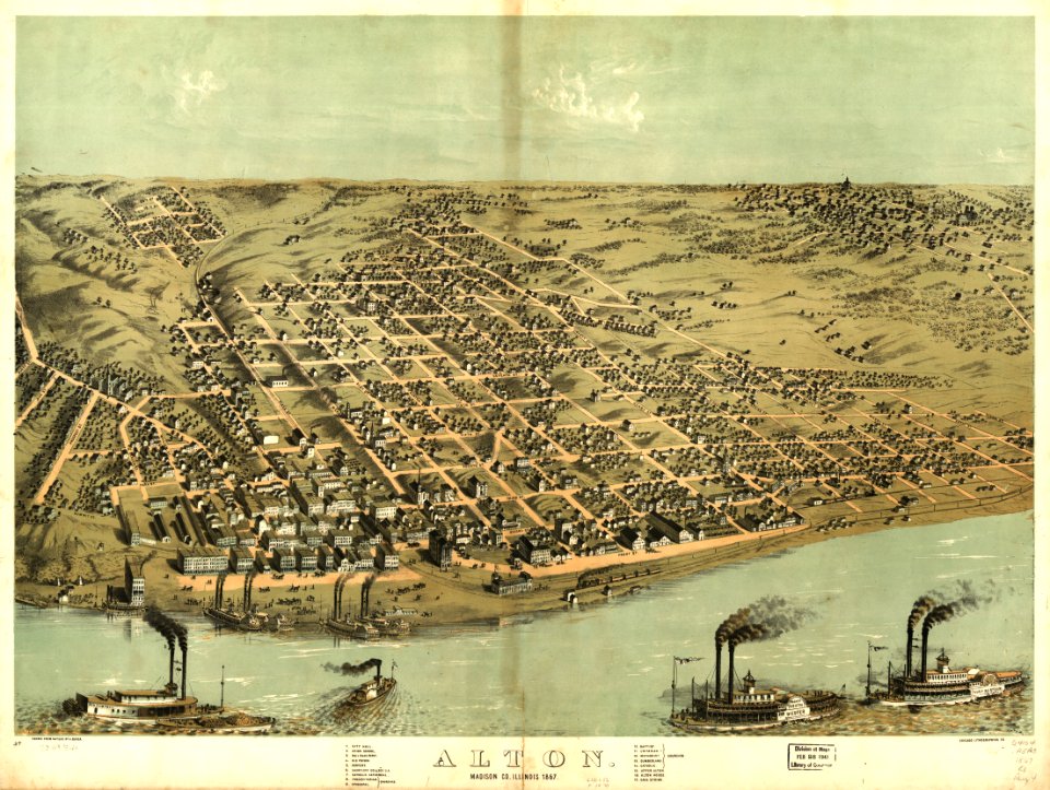 Alton, Madison Co., Illinois 1867. LOC 73693340
