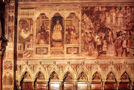 Altichiero, scene della vita di san giacomo, basilica del santo, cappella di san felice, padova, 1376 circa