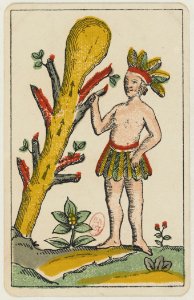 Aluette card deck - Grimaud - 1858-1890 - Ace of Clubs