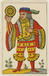 Aluette card deck - Grimaud - 1858-1890 - Jack of Coins