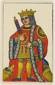 Aluette card deck - Grimaud - 1858-1890 - King of Swords