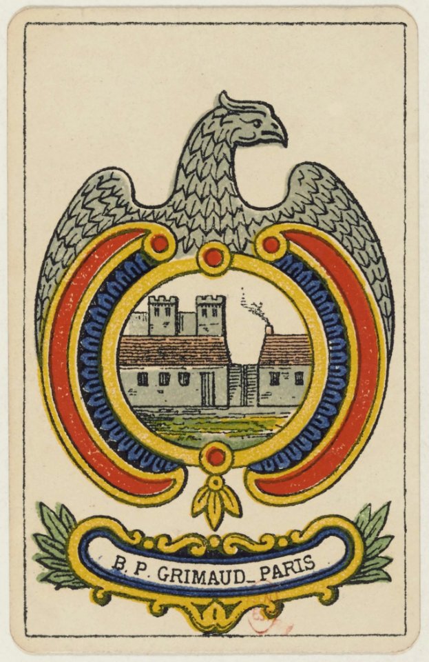 Aluette card deck - Grimaud - 1858-1890 - Ace of Coins