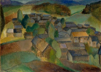 Alvar Cawén - Landscape from France - A-2000-205 - Finnish National Gallery