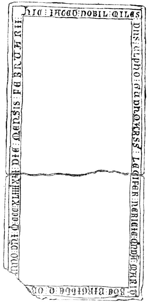 Alvastra klosterruin, Ulf Gudmarssons gravhäll