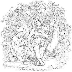 Alvíss and Þrúðr by Frølich