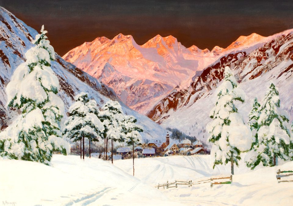 Alwin Arnegger - Alpine Gebirgsszene