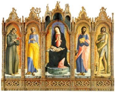 Alvise Vivarini Madonna and Child with Four Saints