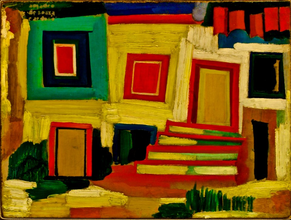 Amadeo de Souza-Cardoso, 1915-16 - The little bright house - Landscape