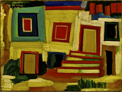 Amadeo de Souza-Cardoso, 1915-16 - The little bright house - Landscape